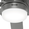 image:imageHunter Brazos Outdoor with LED Light 52 inch Matte Black  Matte BlackMatte Silver