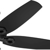 image:imageHunter Builder Elite Outdoor or Indoor Ceiling Fan 52 inch Matte Black  No Light Standard Mount Pull Chain 5 Blades For Living Room Patio Porch 53294Matte Black
