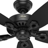 image:imageHunter Builder Elite Outdoor or Indoor Ceiling Fan 52 inch Matte Black  No Light Standard Mount Pull Chain 5 Blades For Living Room Patio Porch 53294Matte Black