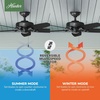image:imageHunter Builder Elite Outdoor or Indoor Ceiling Fan 52 inch Matte Black  No Light Standard Mount Pull Chain 5 Blades For Living Room Patio Porch 53294Matte Black