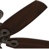 image:imageHunter Builder Elite Outdoor or Indoor Ceiling Fan 52 inch Matte Black  No Light Standard Mount Pull Chain 5 Blades For Living Room Patio Porch 53294New Bronze finish