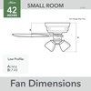 image:imageHunter Builder Indoor Ceiling Fan with LED Lights 52 inch New Bronze  Low Profile Flush Mount Pull Chain 5 Blades For Bedroom Living Room Kitchen 53327Brushed Nickel