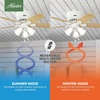 image:imageHunter Builder Indoor Ceiling Fan with LED Lights 52 inch New Bronze  Low Profile Flush Mount Pull Chain 5 Blades For Bedroom Living Room Kitchen 53327Snow White