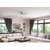 image:imageHunter Builder Indoor Ceiling Fan with LED Lights 52 inch New Bronze  Low Profile Flush Mount Pull Chain 5 Blades For Bedroom Living Room Kitchen 53327Brushed Nickel  Light Grey Oak