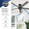 image:imageHunter Burton Outdoor or Indoor Ceiling Fan 52 inch Noble Bronze  No Light Standard Mount Wall Control 5 Blades For Living Room Patio Porch Garage 52264 Noble Bronze