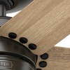 image:imageHunter Burton Outdoor or Indoor Ceiling Fan 52 inch Noble Bronze  No Light Standard Mount Wall Control 5 Blades For Living Room Patio Porch Garage 52264 Noble Bronze