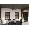 image:imageHunter Burton Outdoor or Indoor Ceiling Fan 52 inch Noble Bronze  No Light Standard Mount Wall Control 5 Blades For Living Room Patio Porch Garage 52264 Matte Black
