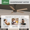 image:imageHunter Burton Outdoor or Indoor Ceiling Fan 52 inch Noble Bronze  No Light Standard Mount Wall Control 5 Blades For Living Room Patio Porch Garage 52264 Noble Bronze