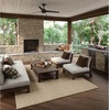image:imageHunter Cassius Outdoor or Indoor Ceiling Fan 52 inch Matte Silver  No Light Standard Mount Pull Chain 3 Blades For Living Room Patio Porch Garage 59262Premier Bronze