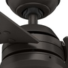 image:imageHunter Cassius Outdoor or Indoor Ceiling Fan 52 inch Matte Silver  No Light Standard Mount Pull Chain 3 Blades For Living Room Patio Porch Garage 59262Premier Bronze