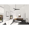 image:imageHunter Cassius Outdoor or Indoor Ceiling Fan 52 inch Matte Silver  No Light Standard Mount Pull Chain 3 Blades For Living Room Patio Porch Garage 59262Matte Black