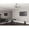 image:imageHunter Cassius Outdoor or Indoor Ceiling Fan 52 inch Matte Silver  No Light Standard Mount Pull Chain 3 Blades For Living Room Patio Porch Garage 59262Matte Silver