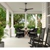 image:imageHunter Cassius Outdoor or Indoor Ceiling Fan 52 inch Matte Silver  No Light Standard Mount Pull Chain 3 Blades For Living Room Patio Porch Garage 59262Noble Bronze