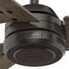 image:imageHunter Cassius Outdoor or Indoor Ceiling Fan 52 inch Matte Silver  No Light Standard Mount Pull Chain 3 Blades For Living Room Patio Porch Garage 59262Noble Bronze