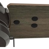 image:imageHunter Cassius Outdoor or Indoor Ceiling Fan 52 inch Matte Silver  No Light Standard Mount Pull Chain 3 Blades For Living Room Patio Porch Garage 59262Noble Bronze