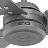 image:imageHunter Cassius Outdoor or Indoor Ceiling Fan 52 inch Matte Silver  No Light Standard Mount Pull Chain 3 Blades For Living Room Patio Porch Garage 59262Matte Silver