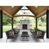 image:imageHunter Cassius Outdoor or Indoor Ceiling Fan 52 inch Matte Silver  No Light Standard Mount Pull Chain 3 Blades For Living Room Patio Porch Garage 59262Matte Silver
