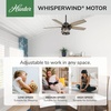 image:imageHunter Coral Bay Outdoor or Indoor Ceiling Fan 52 inch Noble Bronze  with LED Lights and Remote Control Standard Mount 5 Blades For Living Room Patio Porch Garage 59420Black
