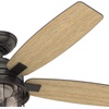 image:imageHunter Coral Bay Outdoor or Indoor Ceiling Fan 52 inch Noble Bronze  with LED Lights and Remote Control Standard Mount 5 Blades For Living Room Patio Porch Garage 59420Black