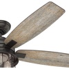 image:imageHunter Coral Bay Outdoor or Indoor Ceiling Fan 52 inch Noble Bronze  with LED Lights and Remote Control Standard Mount 5 Blades For Living Room Patio Porch Garage 59420Black
