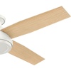 image:imageHunter Dempsey Indoor Ceiling Fan No Light Modern 52 inch Fresh White  Low Profile Mount Remote Control 4 Blades For Bedroom Living Room Kitchen 59248Fresh White finish