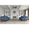 image:imageHunter Dempsey Indoor Ceiling Fan No Light Modern 52 inch Fresh White  Low Profile Mount Remote Control 4 Blades For Bedroom Living Room Kitchen 59248Brushed Nickel finish