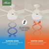 image:imageHunter Dempsey Outdoor or Indoor Ceiling Fan 52 inch Matte NickelFresh White