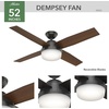 image:imageHunter Dempsey Outdoor or Indoor Ceiling Fan 52 inch Matte NickelMatte Black