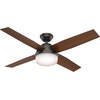 image:imageHunter Dempsey Outdoor or Indoor Ceiling Fan 52 inch Matte NickelMatte Black