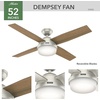 image:imageHunter Dempsey Outdoor or Indoor Ceiling Fan 52 inch Matte NickelMatte Nickel