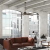 image:imageHunter Downtown Outdoor or Indoor Ceiling Fan 60 inch Matte Black  No Light Standard Mount Wall Control Quiet 7 Blades For Patio Porch Garage 51590Matte Bronze