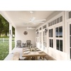 image:imageHunter Downtown Outdoor or Indoor Ceiling Fan 60 inch Matte Black  No Light Standard Mount Wall Control Quiet 7 Blades For Patio Porch Garage 51590Matte White