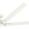 image:imageHunter Downtown Outdoor or Indoor Ceiling Fan 60 inch Matte Black  No Light Standard Mount Wall Control Quiet 7 Blades For Patio Porch Garage 51590Matte White