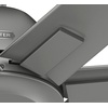 image:imageHunter Downtown Outdoor or Indoor Ceiling Fan 60 inch Matte Black  No Light Standard Mount Wall Control Quiet 7 Blades For Patio Porch Garage 51590Matte Silver