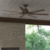 image:imageHunter Downtown Outdoor or Indoor Ceiling Fan 60 inch Matte Black  No Light Standard Mount Wall Control Quiet 7 Blades For Patio Porch Garage 51590Matte Bronze