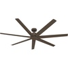 image:imageHunter Downtown Outdoor or Indoor Ceiling Fan 60 inch Matte Black  No Light Standard Mount Wall Control Quiet 7 Blades For Patio Porch Garage 51590Matte Bronze