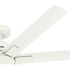 image:imageHunter Downtown Outdoor or Indoor Ceiling Fan 60 inch Matte Black  No Light Standard Mount Wall Control Quiet 7 Blades For Patio Porch Garage 51590Matte White