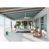image:imageHunter Downtown Outdoor or Indoor Ceiling Fan 60 inch Matte Black  No Light Standard Mount Wall Control Quiet 7 Blades For Patio Porch Garage 51590Matte White