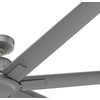 image:imageHunter Downtown Outdoor or Indoor Ceiling Fan 60 inch Matte Black  No Light Standard Mount Wall Control Quiet 7 Blades For Patio Porch Garage 51590Matte Silver