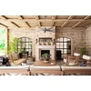image:imageHunter Downtown Outdoor or Indoor Ceiling Fan 60 inch Matte Black  No Light Standard Mount Wall Control Quiet 7 Blades For Patio Porch Garage 51590Matte Silver