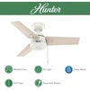image:imageHunter Fan 36 inch Ceiling Fan with No Light Outdoor or Indoor White Ceiling Fan with Pull Chain for Porch Living Room Office Kitchen Garage 3 Blades Renewed