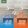image:imageHunter Fan 36 inch Ceiling Fan with No Light Outdoor or Indoor White Ceiling Fan with Pull Chain for Porch Living Room Office Kitchen Garage 3 Blades Renewed