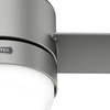 image:imageHunter Fan 44 inch Casual Matte Silver Outdoor Ceiling Fan with LED Light Kit and Remote Control Renewed