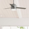 image:imageHunter Fan 44 inch Casual Matte Silver Outdoor Ceiling Fan with LED Light Kit and Remote Control Renewed