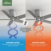 image:imageHunter Fan 44 inch Ceiling Fan with Pull Chain and No Light Outdoor or Indoor Matte Silver Ceiling Fan for Porch Living Room Office Kitchen Garage Renewed