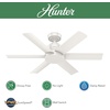 image:imageHunter Fan 44 inch Contemporary Fresh White Finish Outdoor Ceiling Fan with 6 Blades RenewedFresh White