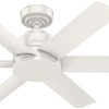 image:imageHunter Fan 44 inch Contemporary Fresh White Finish Outdoor Ceiling Fan with 6 Blades RenewedFresh White