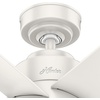 image:imageHunter Fan 44 inch Contemporary Fresh White Finish Outdoor Ceiling Fan with 6 Blades RenewedFresh White