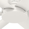 image:imageHunter Fan 44 inch Contemporary Fresh White Finish Outdoor Ceiling Fan with 6 Blades RenewedFresh White