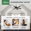 image:imageHunter Fan 44 inch Contemporary Fresh White Finish Outdoor Ceiling Fan with 6 Blades RenewedMatte Black